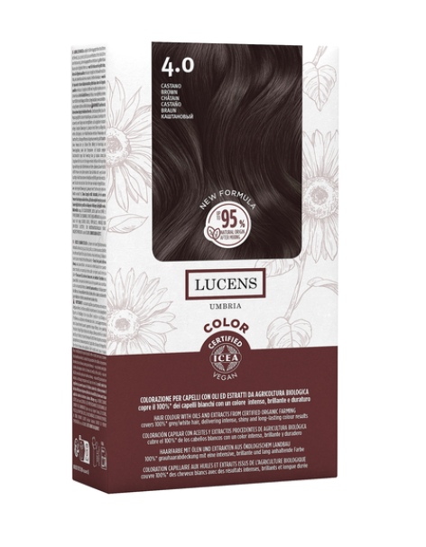 4.0 Castano Lucens - Tinta Permanente naturale senza ammoniaca