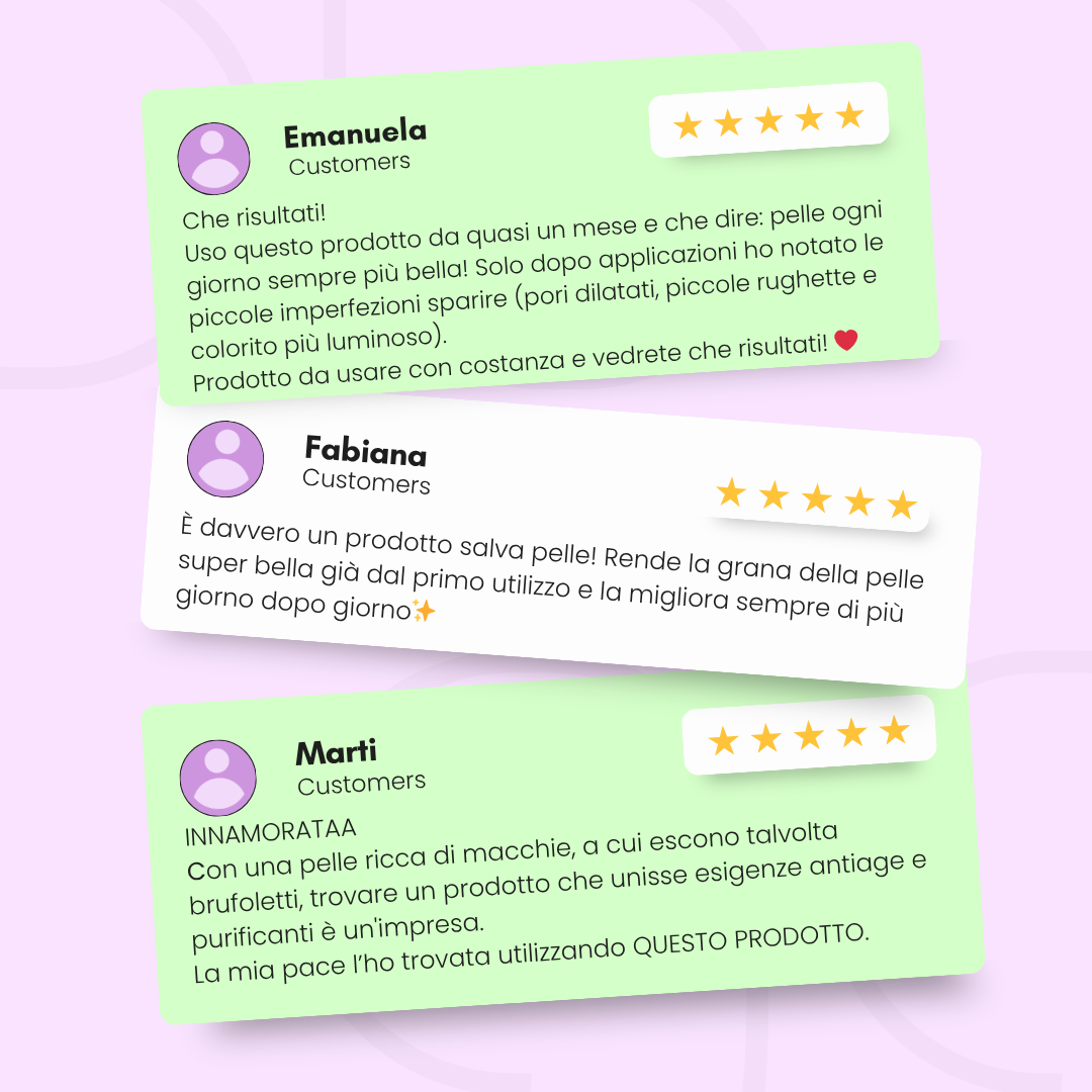 Booster notte agli alfaidrossiacidi AHA per rughe, punti neri, macchie e impurità DIVA DIVINE