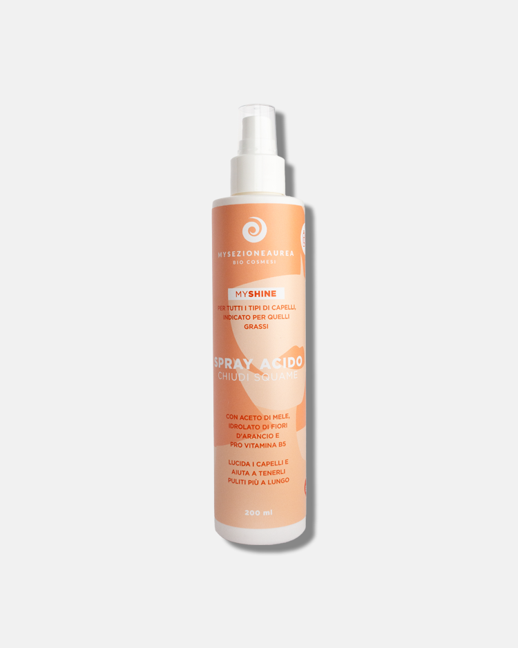 Spray acido chiudi squame per tutti i tipi di capelli, in particolare quelli grassi MY SHINE-200 ml