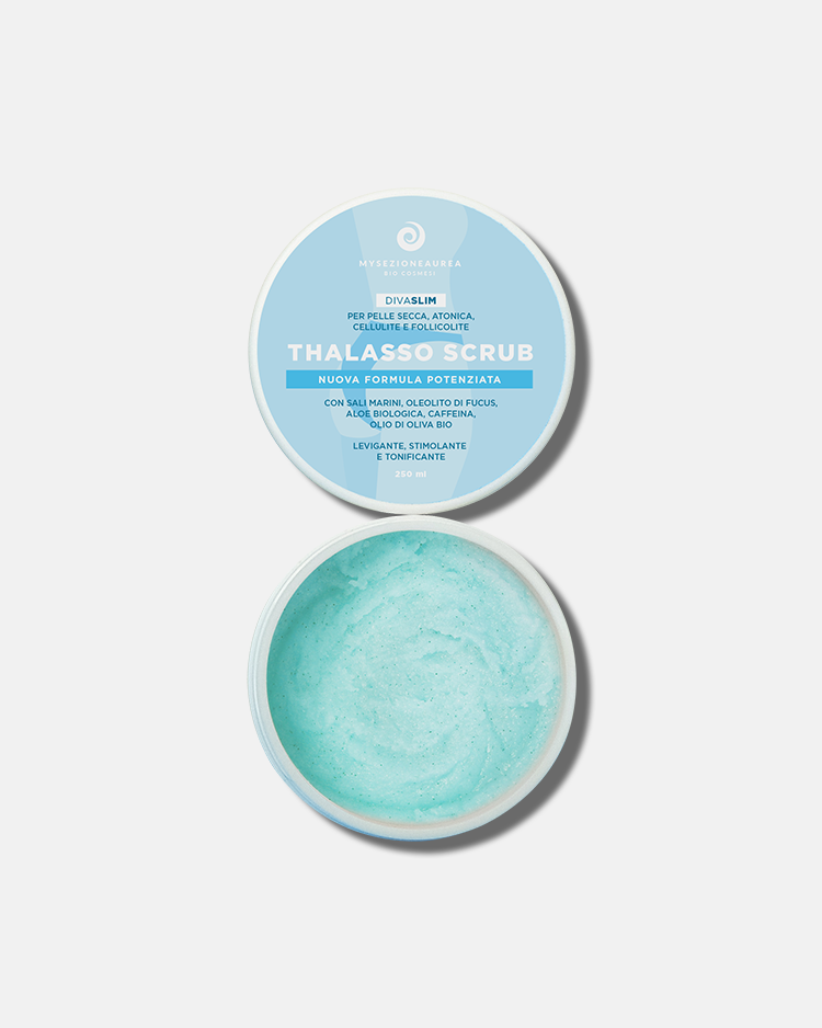 Nuovo Thalasso Scrub FORMULA POTENZIATA per pelle secca, atonica e follicolite DIVA SLIM