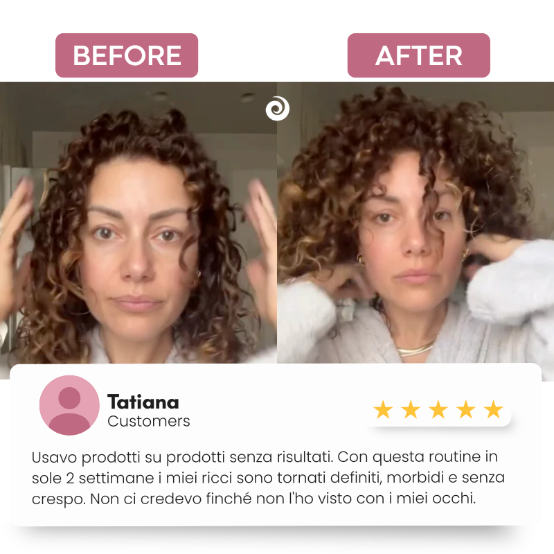 Spray MY VOLUME dona Volume a capelli ricci e mossi piatti con inversion method