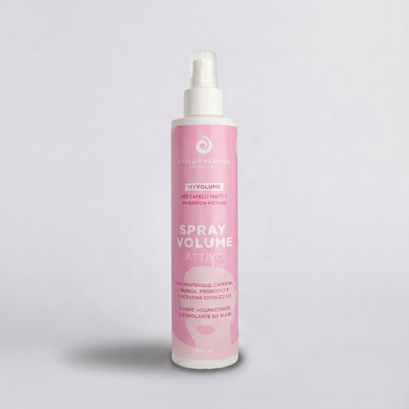 Spray MY VOLUME dona Volume a capelli ricci e mossi piatti con inversion method