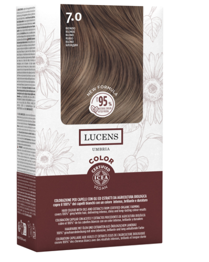 7.0 Blond - Natürliche permanente Haarfarbe ohne Ammoniak 