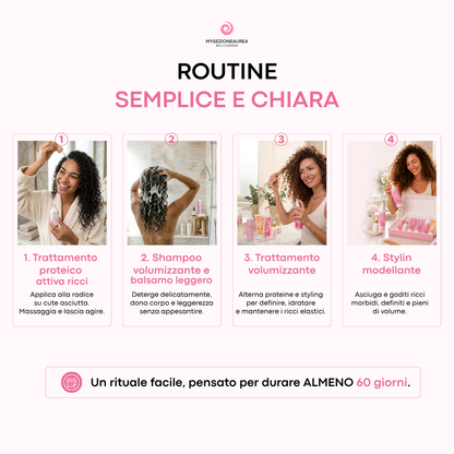 Kit VOLUME per Capelli Ricci, crespi e rovinati