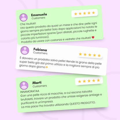 Booster notte agli alfaidrossiacidi AHA per rughe, punti neri, macchie e impurità DIVA DIVINE