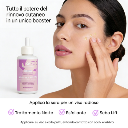 Booster notte agli alfaidrossiacidi AHA per rughe, punti neri, macchie e impurità DIVA DIVINE
