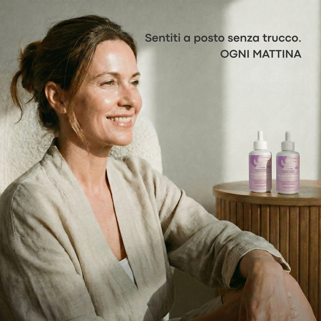 Booster notte agli alfaidrossiacidi AHA per rughe, punti neri, macchie e impurità DIVA DIVINE