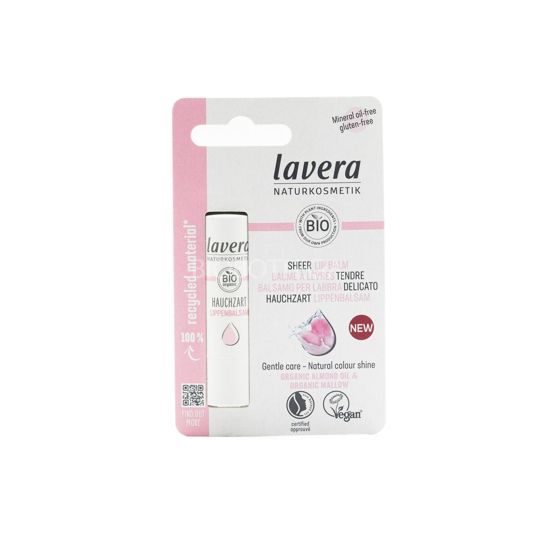 LAVERA NATURKOSMETIK- Balsamo labbra pearly pink delicato