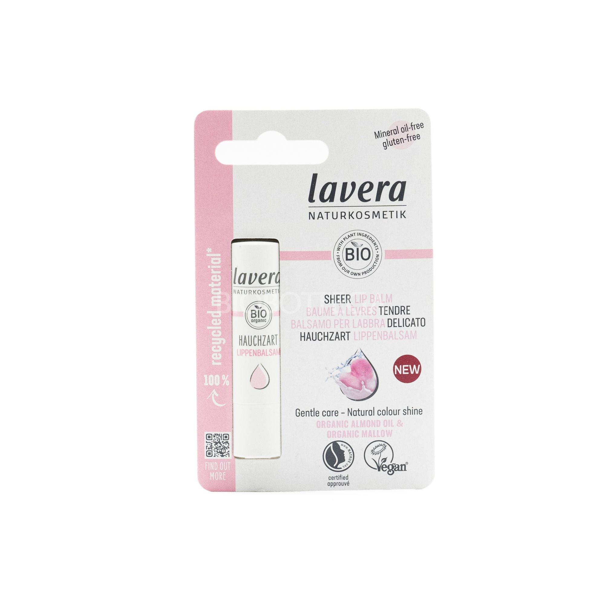 LAVERA NATURKOSMETIK- Balsamo labbra pearly pink delicato
