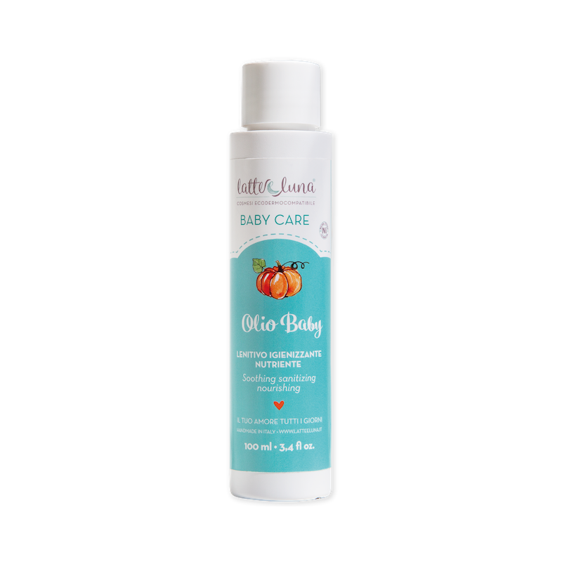 Olio Baby LENITIVO IGIENIZZANTE NUTRIENTE - Latte e Luna