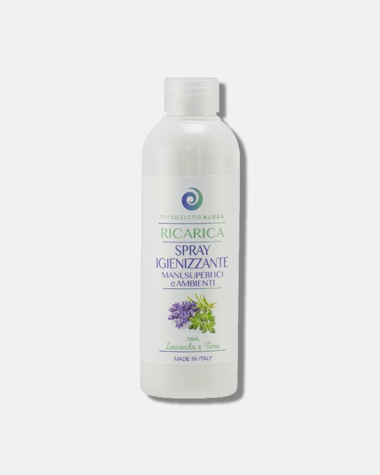 Ricarica per Spray Igienizzante Mani Superfici e Ambienti - Timo e Lavanda