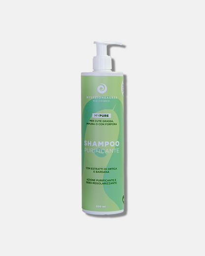 Shampoo purificante per cute grassa, impura o con forfora MY PURE