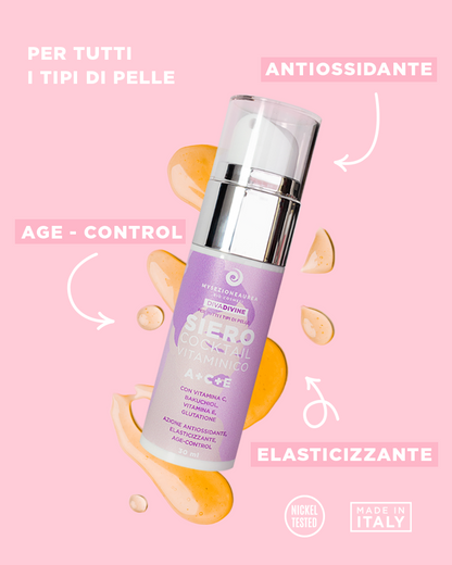 Siero Cocktail Vitaminico A+C+E - DIVA DIVINE per tutti i tipi di pelle