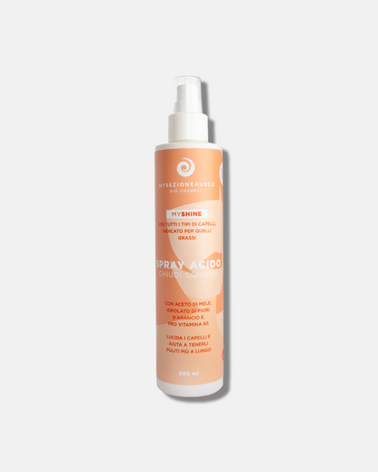 Spray acido chiudi squame per tutti i tipi di capelli, in particolare quelli grassi MY SHINE-200 ml